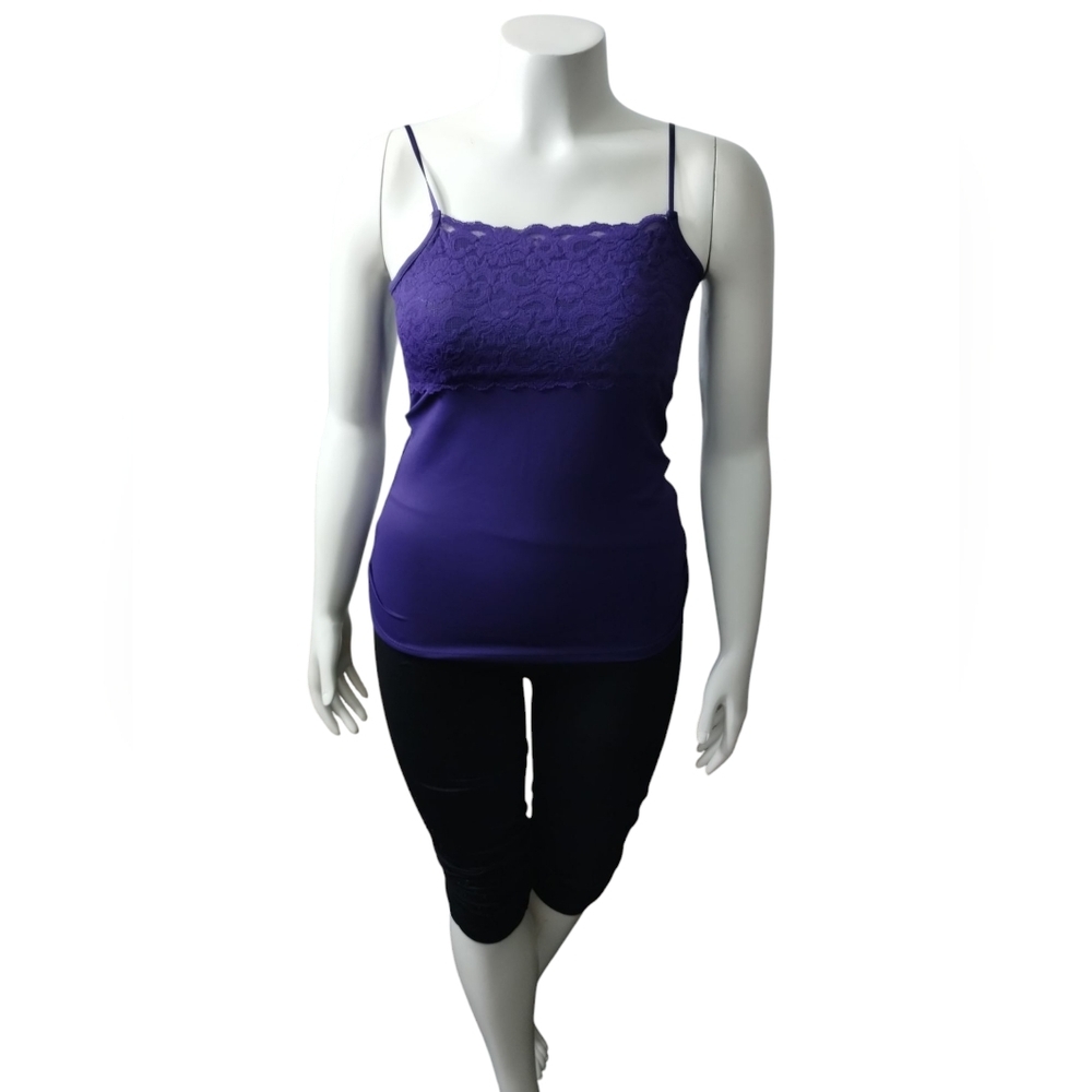 Y2K Boutique Essentials Women's Lace Babydoll Cami Top size‎ S Romantic Feminine